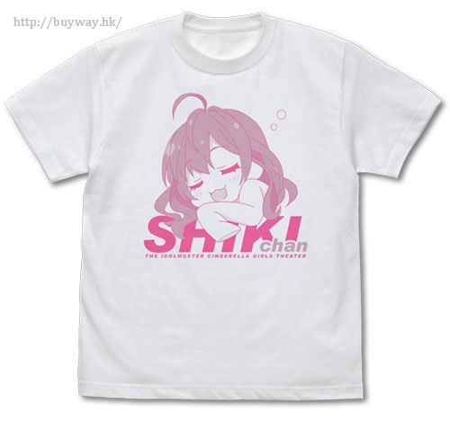 偶像大師 灰姑娘女孩 : 日版 (中碼)「一之瀨志希」SHIKI-chan 白色 T-Shirt