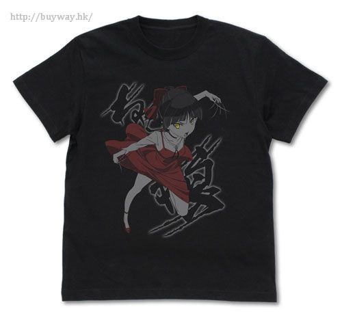 鬼太郎 : 日版 (細碼)「猫娘」黑色 T-Shirt