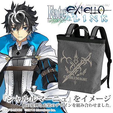 Fate系列 「Saber (Charlemagne / 查理曼)」碳黑色 2way 背囊 Fate/ EXTELLA LINK Charlemagne 2way Backpack / HEATHER CHARCOAL【Fate Series】