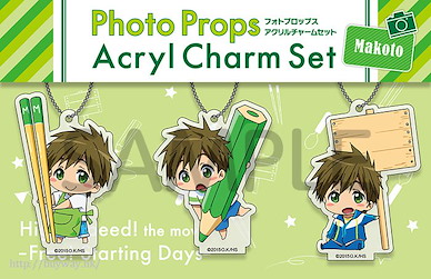 Free! 熱血自由式 「橘真琴」亞克力掛飾 (3 個入) Acrylic Charm Set Tachibana Makoto (3 Pieces)【Free!】