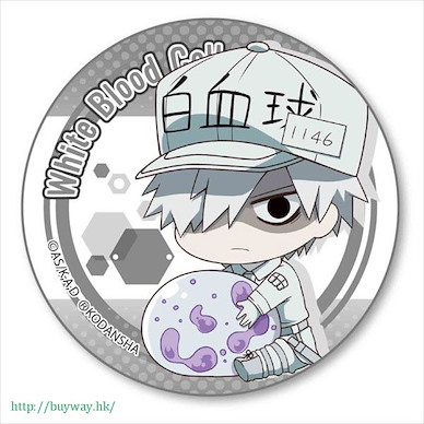 工作細胞 「白血球」徽章 Gyugyutto Can Badge (Hataraku Saibou) White Blood Cell (Neutrophil)【Cells at Work!】