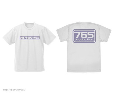 偶像大師 (大碼)「765 Production」吸汗快乾 白色 T-Shirt 765 Production Dry T-Shirt /WHITE-L【The Idolm@ster】