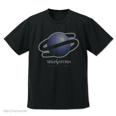 世嘉硬件女孩 (中碼)「SEGA SATURN」吸汗快乾 黑色 T-Shirt Sega Saturn Dry T-Shirt /BLACK-M【Sega Hard Girls】