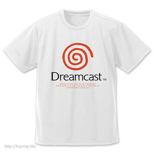 Dreamcast (DC) (大碼)「Dreamcast」吸汗快乾 白色 T-Shirt Dry T-Shirt /WHITE-L【Dreamcast】