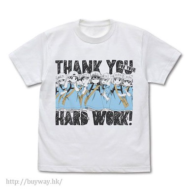 工作細胞 (中碼)「血小板」Thank You for Your Hard Work! 白色 T-Shirt Thank You for Your Hard Work! of the Platelet T-Shirt /WHITE-M【Cells at Work!】