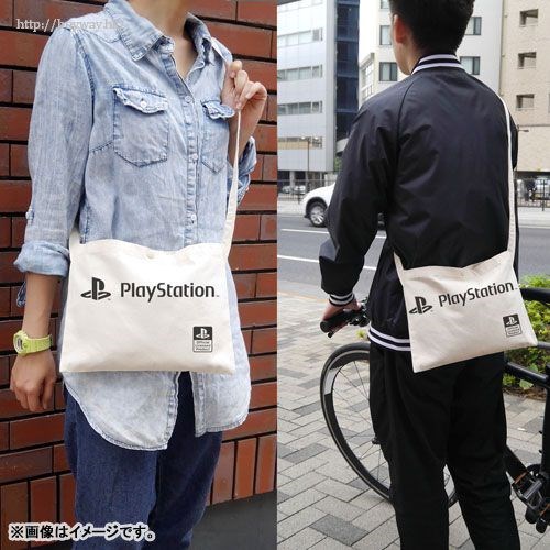 PlayStation : 日版 「PlayStation」米白 單肩袋