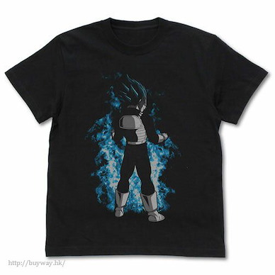 龍珠 (加大)「比達」黑色 T-Shirt Super Saiyan Blue Vegeta T-Shirt /BLACK-XL【Dragon Ball】