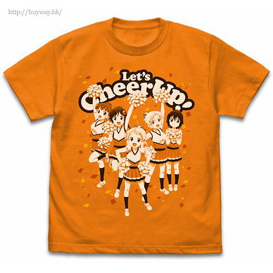 Anima Yell! (細碼)「Let's Cheer Up！」橙色 T-Shirt Let's Cheer Up! T-Shirt /ORANGE-S【Anima Yell!】