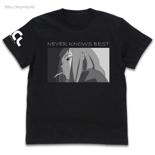 FLCL : 日版 (大碼)「鮫島真見美」黑色 T-Shirt