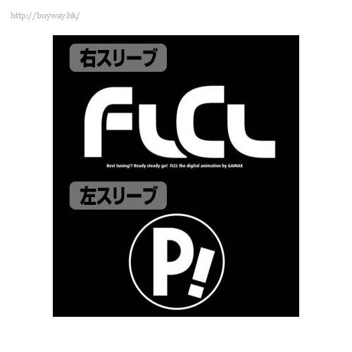 FLCL : 日版 (加大)「FLCL」長袖 黑色 T-Shirt
