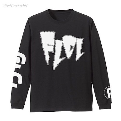 FLCL (細碼)「FLCL」長袖 黑色 T-Shirt Sleeve Rib Long Sleeve T-Shirt /BLACK-S【FLCL】