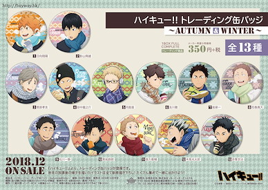 排球少年!! 收藏徽章 秋冬 Ver. (13 個入) Can Badge -Autumn & Winter- (13 Pieces)【Haikyu!!】