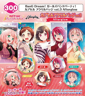 BanG Dream! 「Afterglow」亞克力徽章 Vol.3 扭蛋 (40 個入) Capsule Acrylic Badge Vol. 3 Afterglow (40 Pieces)【BanG Dream!】