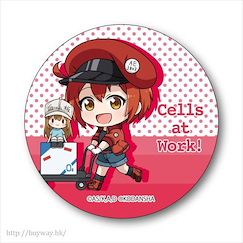 工作細胞 「紅血球」工作中 推車 收藏徽章 TEKUTOKO Can Badge Red Blood Cell, Hand Cart【Cells at Work!】