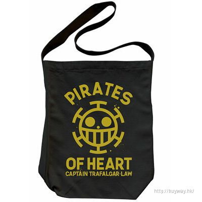 海賊王 : 日版 「海賊團之心」黑色 肩提袋