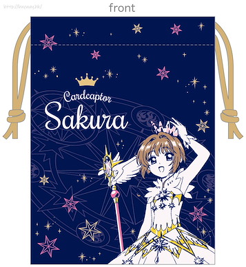 百變小櫻 Magic 咭 「木之本櫻」深藍 索繩小物袋 Mini Kinchaku Sakura Navy【Cardcaptor Sakura】