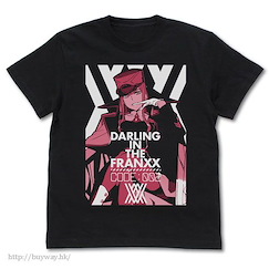 DARLING in the FRANXX (加大)「02」黑色 T-Shirt Zero Two T-Shirt /BLACK-XL【DARLING in the FRANXX】