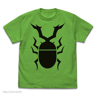 遊戲王 系列 (加大)「昆蟲專家羽蛾」亮綠色 T-Shirt Yu-Gi-Oh! Duel Monsters Weevil Underwood T-Shirt /BRIGHT GREEN-XL【Yu-Gi-Oh!】