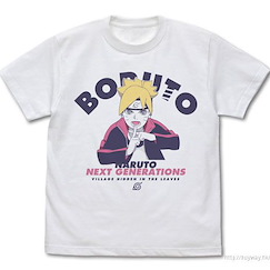 火影忍者系列 (大碼)「漩渦博人」白色 T-Shirt Boruto Uzumaki T-Shirt /WHITE-L【Naruto】