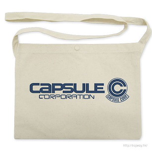 龍珠 「CAPSULE」米白 單肩袋 Capsule Corporation Musette Bag /NATURAL【Dragon Ball】