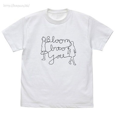 終將成為妳 (大碼)「小糸侑 + 七海燈子」白色 T-Shirt T-Shirt /WHITE-L【Bloom Into You】