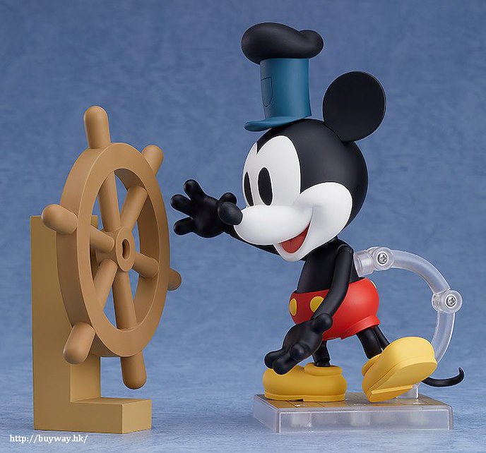 迪士尼系列 : 日版 「米奇老鼠」1928 汽船威利號 彩色版 Q版 黏土人