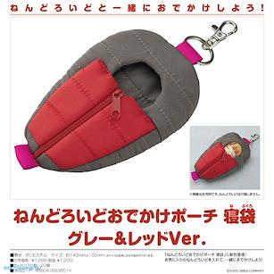 黏土人場景 寶寶郊遊睡袋  - 黏土人專用 灰色 + 紅色Ver. Nendoroid Pouch Sleeping Bag Gray & Red Ver.【Nendoroid Playset】