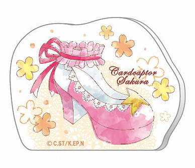 百變小櫻 Magic 咭 「粉紅絲帶高跟鞋」亞克力留言企牌 Costume Shoes Series Acrylic Memo Stand G【Cardcaptor Sakura】