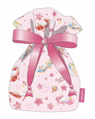 百變小櫻 Magic 咭 和式 索繩小物袋 - 粉紅色 Costume Shoes Series Satin Kinchaku Pouch Pink【Cardcaptor Sakura】