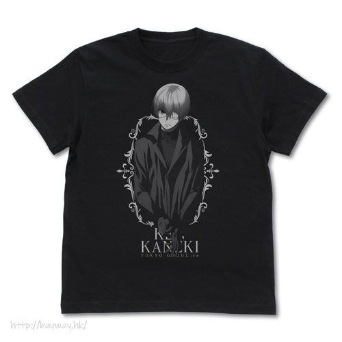 東京喰種 : 日版 (加大)「金木研」黑山羊 Ver. 黑色 T-Shirt