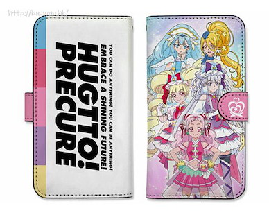 光之美少女系列 「HUG! 光之美少女」148mm 筆記本型手機套 (iPhoneX) Book-style Smartphone Case 148【Pretty Cure Series】