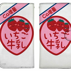 銀魂 : 日版 「坂田銀時」Ca增量草莓牛奶 148mm 筆記本型手機套 (iPhoneX)