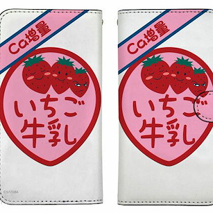 銀魂 「坂田銀時」Ca增量草莓牛奶 138mm 筆記本型手機套 (iPhone6/7/8) Gin-san's Strawberry Milk Book-style Smartphone Case 138【Gin Tama】