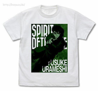 幽遊白書 (加大)「浦飯幽助」白色 T-Shirt Yusuke Urameshi T-Shirt /WHITE-XL【YuYu Hakusho】