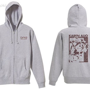 少女歌劇Revue Starlight (大碼)「愛城華戀」混合灰色 連帽拉鏈外套 Karen Aijou Zip Hoodie /MIX GRAY-L【Shojo Kageki Revue Starlight】