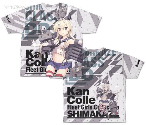 艦隊 Collection -艦Colle- : 日版 (中碼)「島風」雙面 T-Shirt