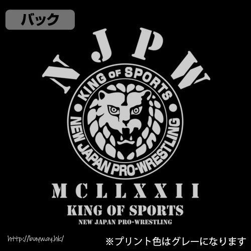 新日本職業摔角 : 日版 (加大) 獅子 Logo M-51 黑色 外套