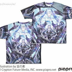 VOCALOID系列 (大碼)「初音未來」豆の素氏插圖 雙面 T-Shirt Hatsune Miku Circulator Double-sided Full Graphic T-Shirt /L【VOCALOID Series】