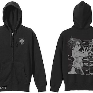 魔法禁書目錄系列 (加大)「御坂美琴」黑色 連帽拉鏈外套 Mikoto Misaka Zip Hoodie /BLACK-XL【A Certain Magical Index Series】