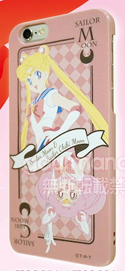 美少女戰士 「月野兔 + 豆釘兔」iPhone6 手機保護殼 iPhone6 Character Jacket Sailor Moon & Sailor Chibi Moon SLM-35A【Sailor Moon】