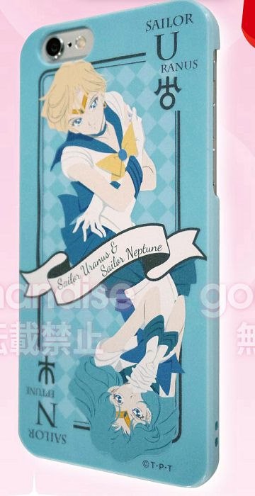 美少女戰士 iPhone6 天王遙 + 海王滿 手機保護殼 iPhone6 Character Jacket Sailor Uranus & Sailor Neptune SLM-35C【Sailor Moon】