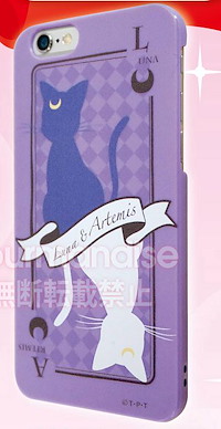 美少女戰士 iPhone6 露娜 + 阿提密斯 手機保護殼 iPhone6 Character Jacket Luna & Artemis SLM-35D【Sailor Moon】
