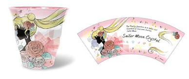 美少女戰士 彩繪水杯 玫瑰 倩尼迪公主 (3 件) Melamine Cup 05 Rose ML【Sailor Moon】(3 Pieces)