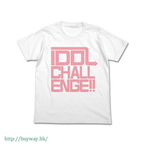 偶像大師 灰姑娘女孩 : 日版 (加大)「Idol Challenge」Cute Ver. 白色 T-Shirt