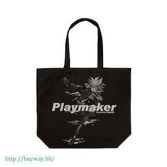 遊戲王 系列 : 日版 「藤木遊作」黑色 大容量 手提袋