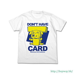 Pop Team Epic (加大)「POP子」"DON'T HAVE CARD" 白色 T-Shirt Don't Have Takeshobo Card T-Shirt / White - XL【Pop Team Epic】