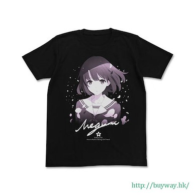 不起眼女主角培育法 (加大)「加藤惠」黑色 T-Shirt Megumi Kato T-Shirt / Black - XL【Saekano: How to Raise a Boring Girlfriend】