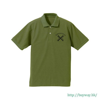 強襲魔女系列 (細碼) 綠茶色 Polo Shirt Karlsland Embroidery Polo Shirt / Green Tea - S【Brave Witches】
