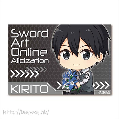 刀劍神域系列 「桐谷和人」抱著花束 方形徽章 GyuGyutto Big Square Can Badge Kirito【Sword Art Online Series】