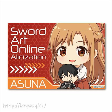 刀劍神域系列 「亞絲娜」抱著桐人公仔 方形徽章 GyuGyutto Big Square Can Badge Yuki Asuna【Sword Art Online Series】